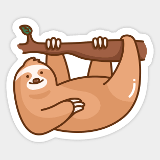 Scratching Sloth Sticker